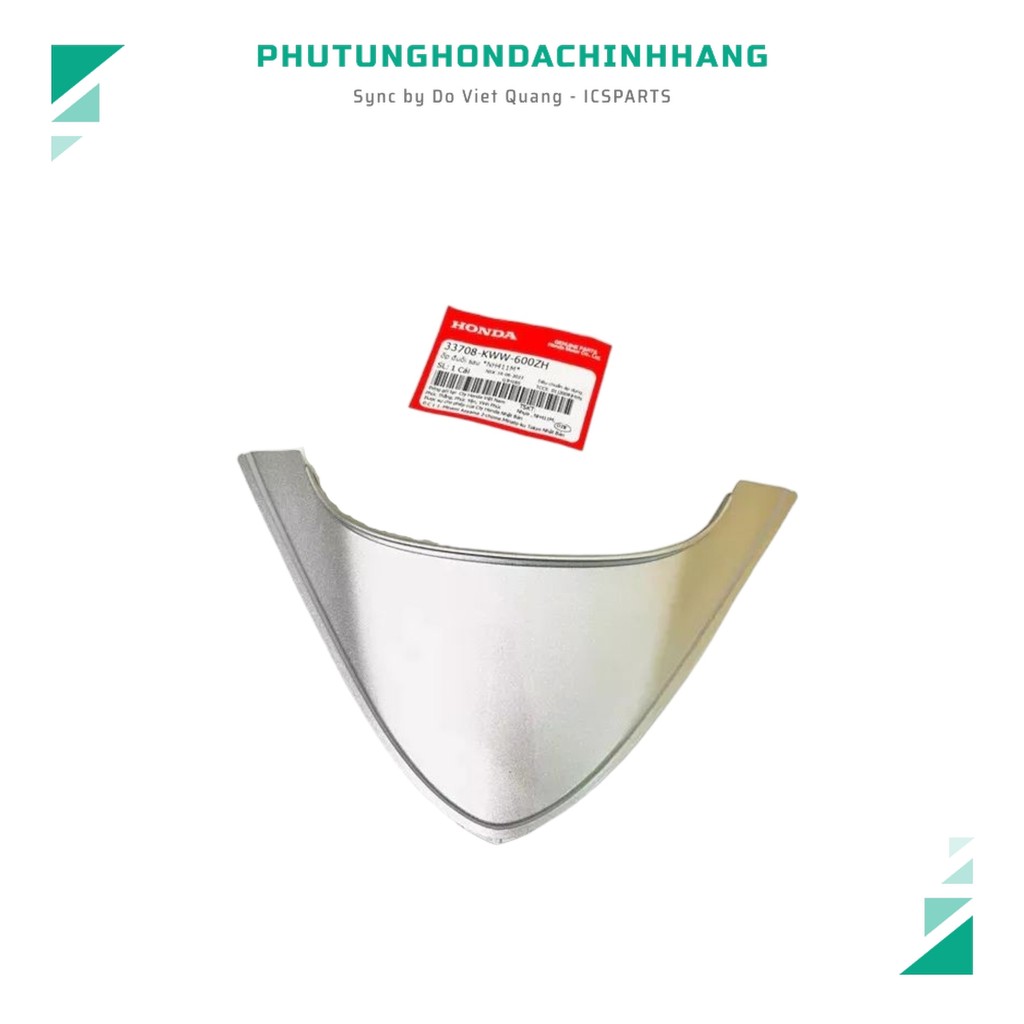 ครอบท้ายท้าย(เต่า) NH411M WAVE S110 สีเงิน