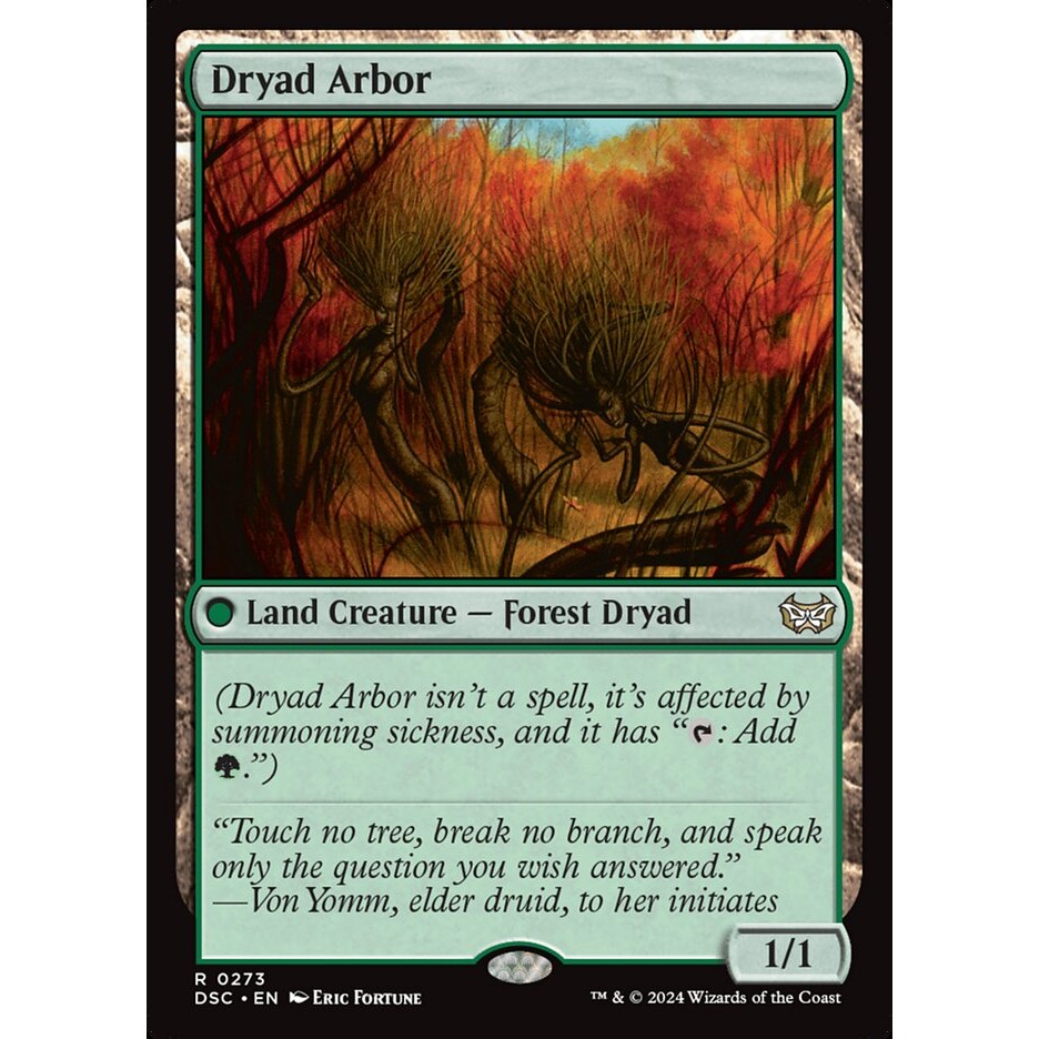 Dryad Arbor - หายาก - ปกติ - DSC - 273 - Land (หายาก,mythic) - Magic The Gathering