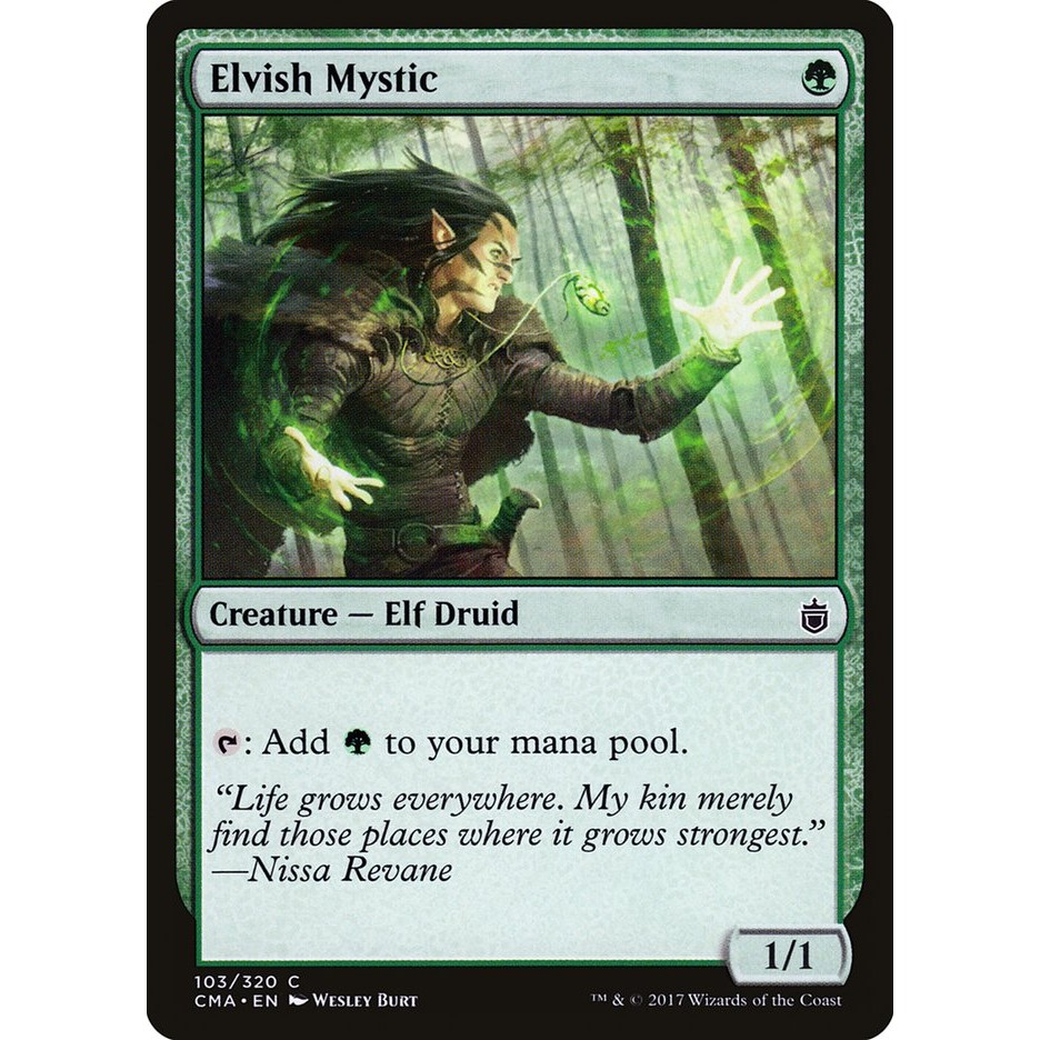 Elvish Mystic - คอมมอน - ธรรมดา - CMA - 103 - (Uncom, Common) - Magic The Gathering