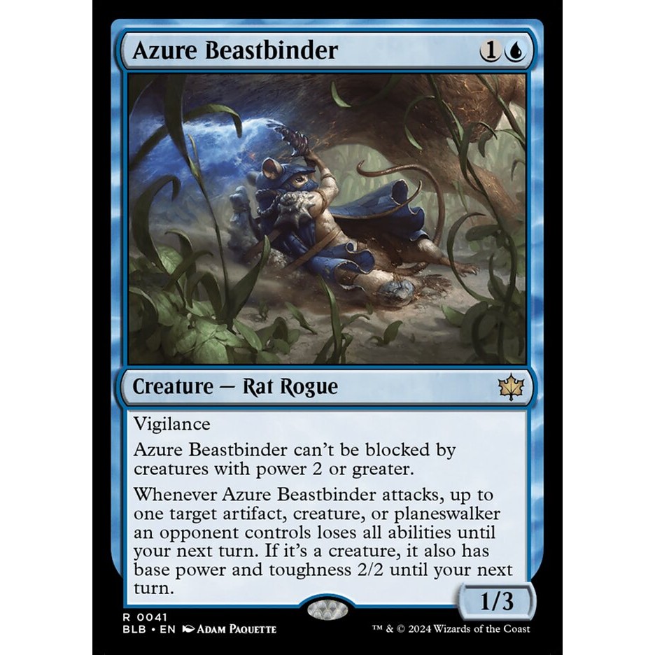 Azure Beastbinder - หายาก - ปกติ - BLB - 41 - (หายาก,Mythic) - Magic The Gathering