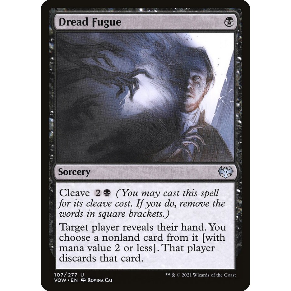 Dread Fugue - uncommon - ปกติ - VOW - 107 - (Uncom, Common) - Magic The Gathering