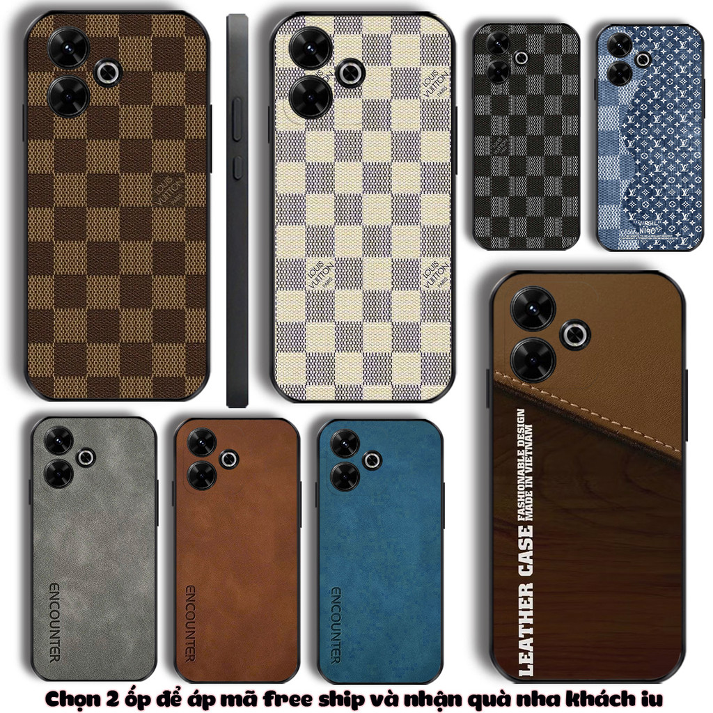 Redmi 13 Redmi 12 12r Turbo 3 5G Redmi Note 13R Redmi 13r 13C 5G เคสยืดหยุ่นพร้อมพิมพ์ลายหนังหรูหราแ