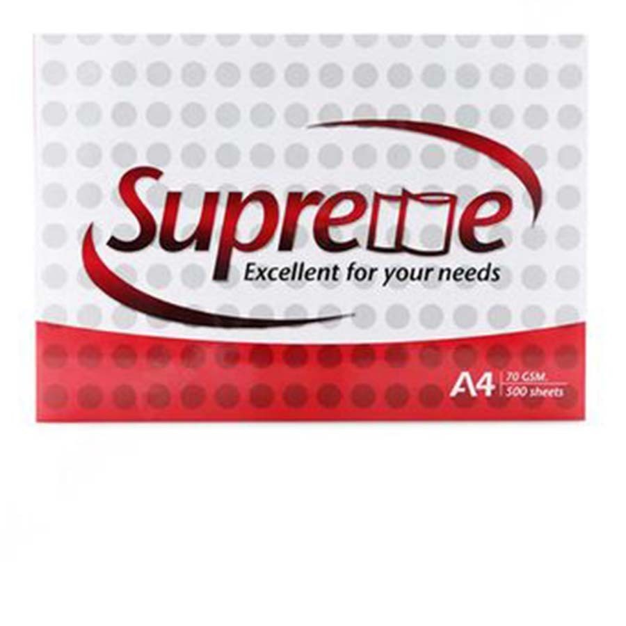 A4 Supreme DL70 กระดาษพิมพ์สีแดงไทย - กระดาษพิมพ์สํานักงาน
