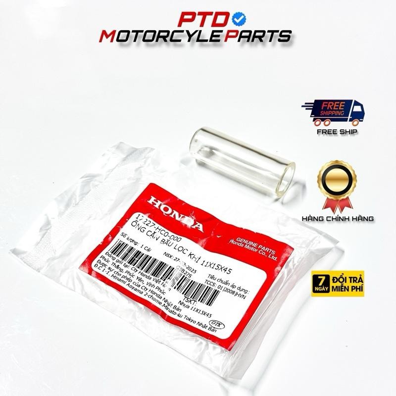 AIR FILTER DISCHARGE HONDA DREAM 100 - WAVE, FUTURE SIZE 11x15x45, ผลิตภัณฑ์ HONDA VIETNAM ของแท้ (1