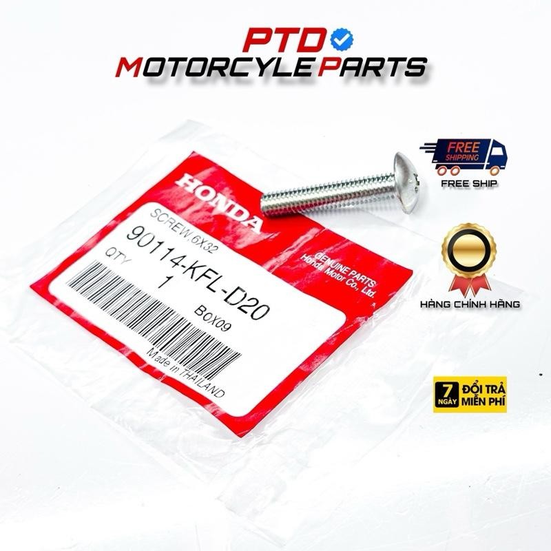 6x32 WAVE THAI 110 BASKET SCREW ของแท้ HONDA THAILAND (90114-KFL-D20)