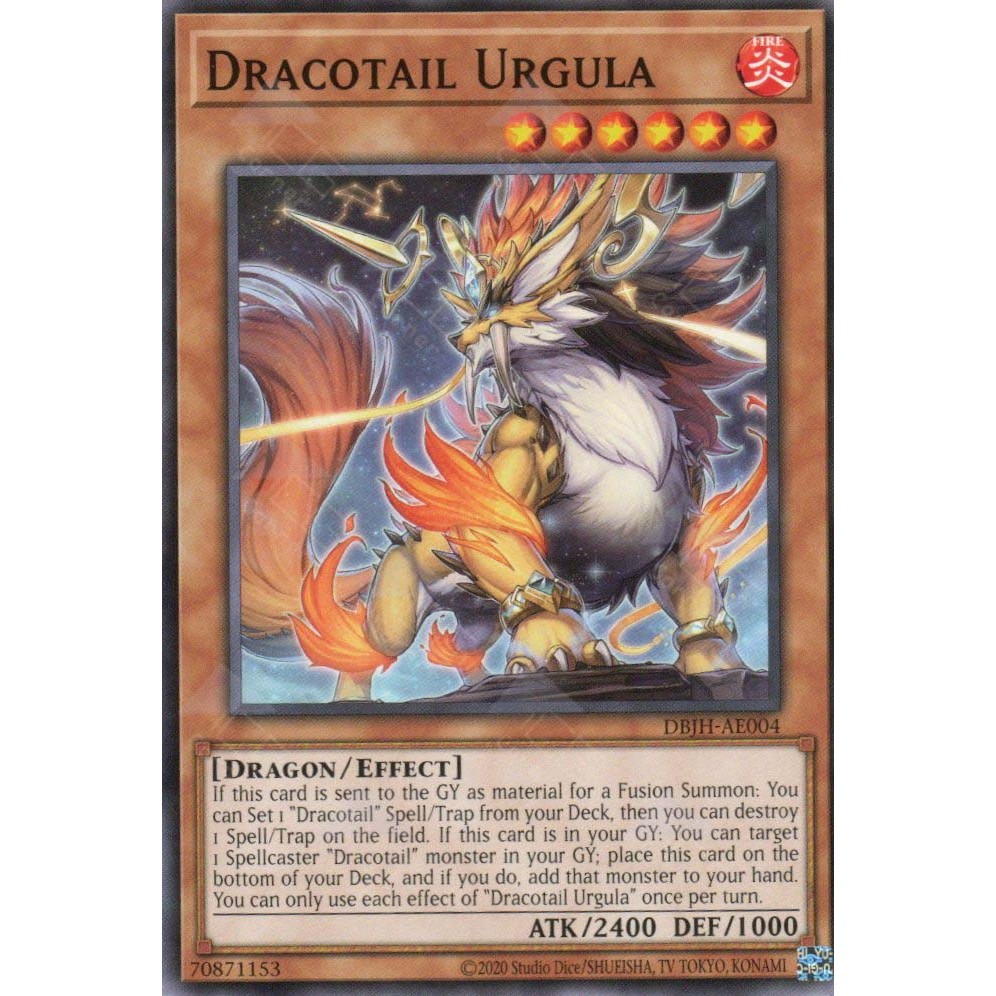 [ การ์ด Yugioh ของแท้ ] DBJH-AE004 Dracotail Urgula - ทั่วไป
