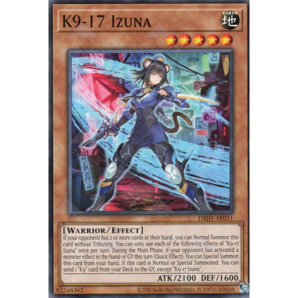[ การ์ด Yugioh ของแท้ ] DBJH-AE031 K9-17 Izuna - ทั่วไป