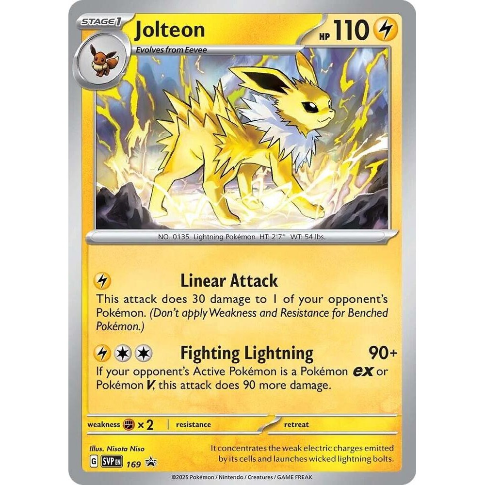 การ์ดโปเกมอน Jolteon - 169 - SV: การ์ดโปรโมชั่น Scarlet & Violet (SPP)