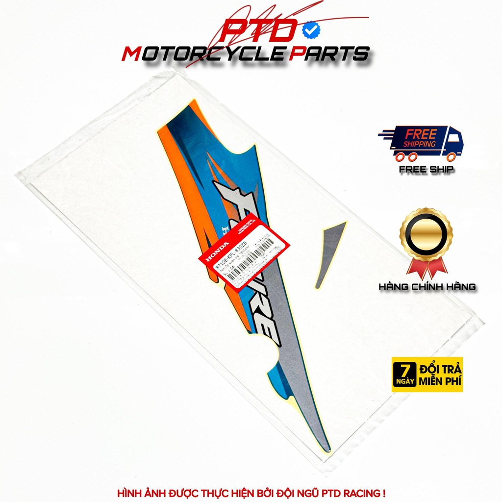 สติ๊กเกอร์ข้างซ้าย *B154M* ผลิตภัณฑ์ HONDA VIETAM ของแท้ (87108-KFL-830ZB)