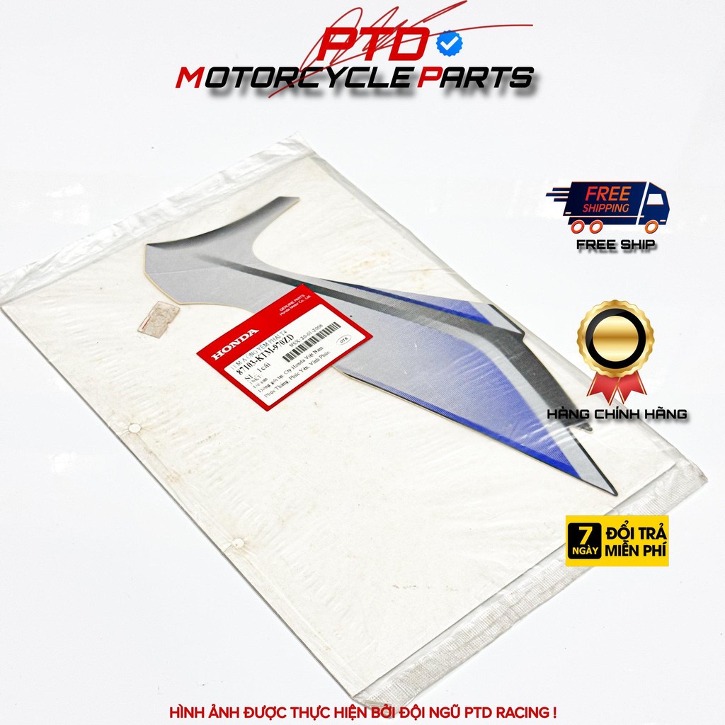 ฝาครอบท่อจักรยาน STAMP A RIGHT *NH411M* ผลิตภัณฑ์ HONDA VIETAM ของแท้ (87103-KTM-970ZD )