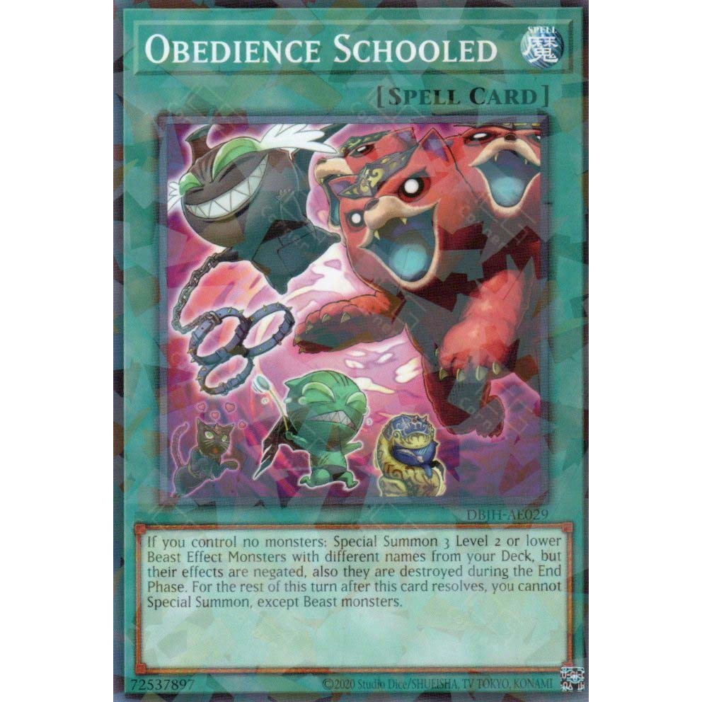 การ์ด Yugioh! - DBJH-AE029 - โรงเรียนเชื่อฟัง