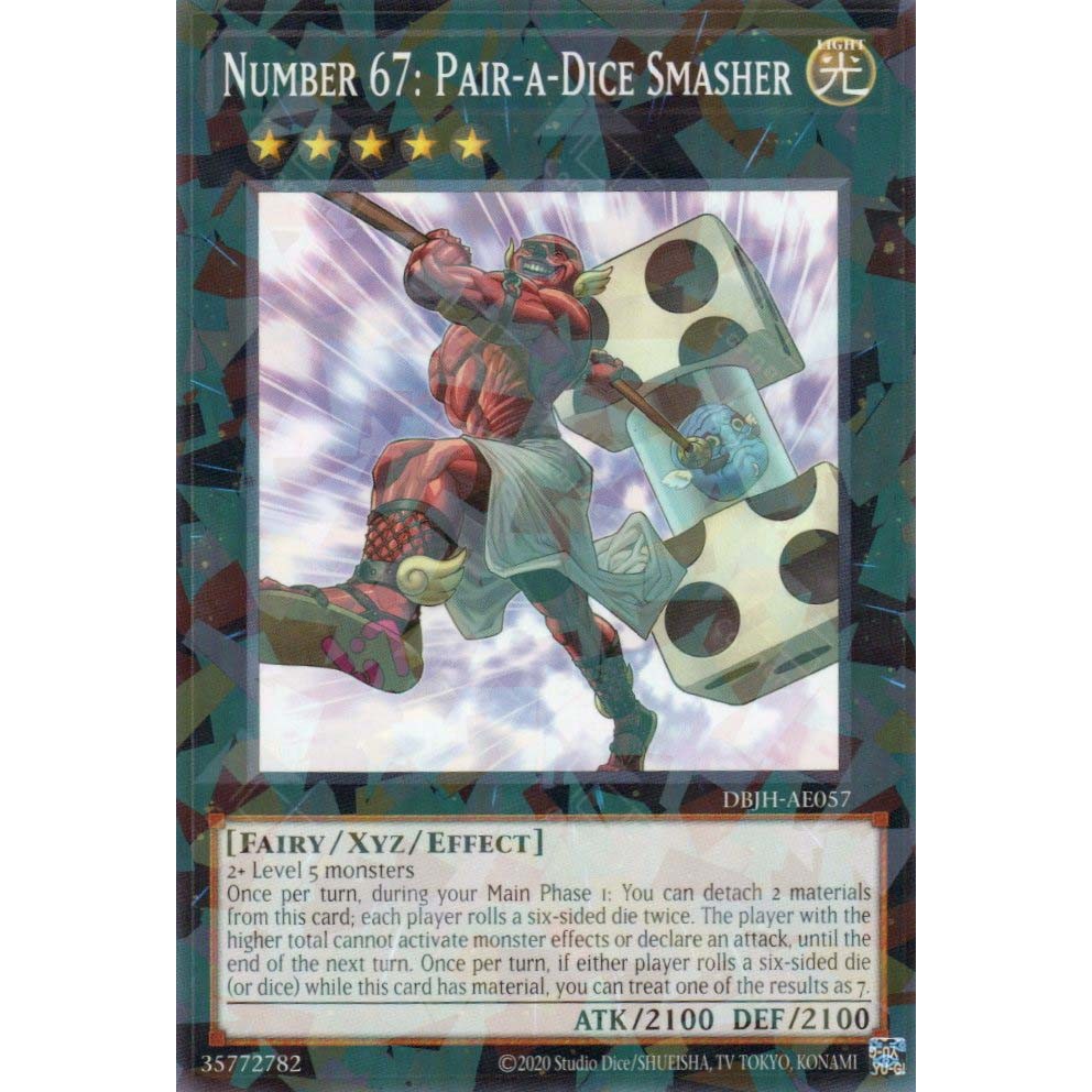 การ์ด Yugioh! - DBJH-AE057 - หมายเลข 67: คู่-a-Dice Smasher