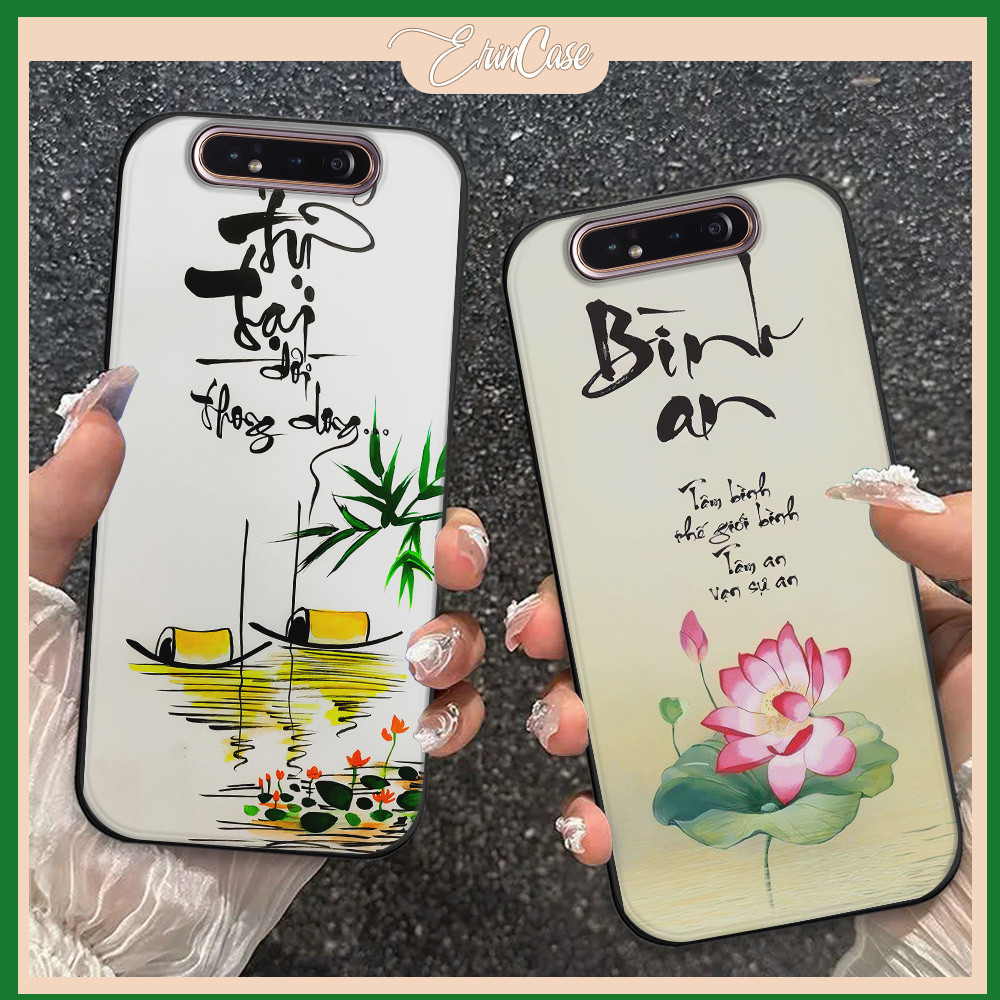 เคส Samsung A80 / A90 4G พร้อมลวดลายธรรมชาติ อิสระ และมีด