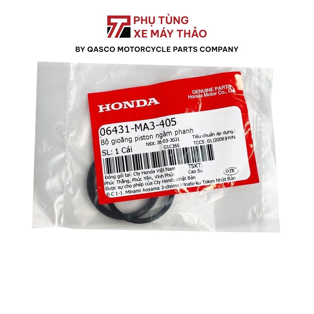 ชุดปะเก็นลูกสูบคาลิปเปอร์เบรค ฮอนด้า ตะกั่ว 110 |06431-MA3-405_1491
