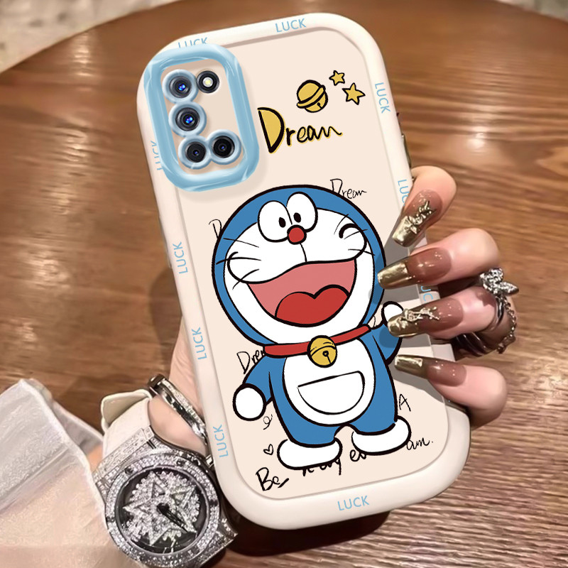 OPPO A52 A72 A92 Case Blue Cat Silicone Case KL0255