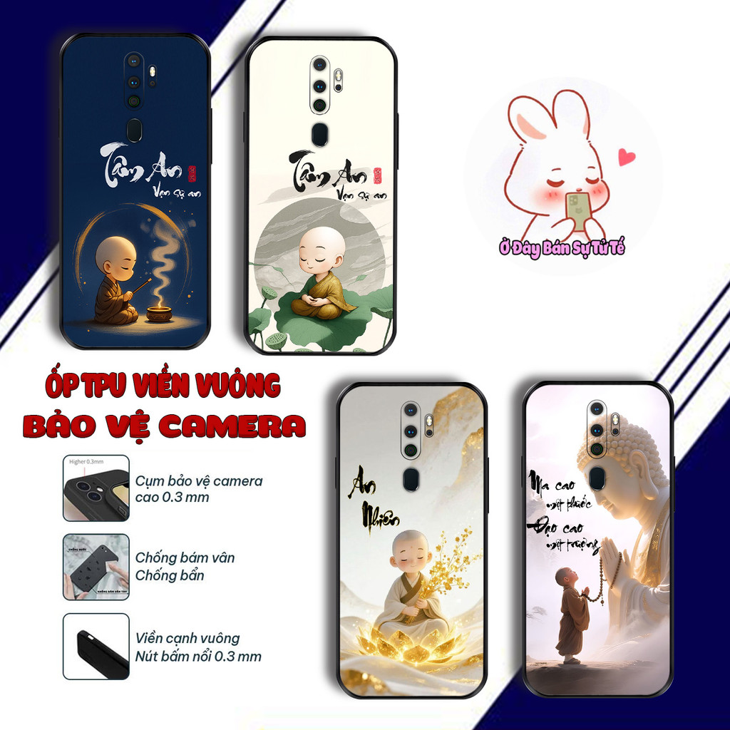 เคส Oppo A5 2020 F11 Pro A9 2020 A11 reno 2 2f 2z A11x พร้อมการประดิษฐ์ตัวอักษร ความสงบของจิตใจ ผู้ช