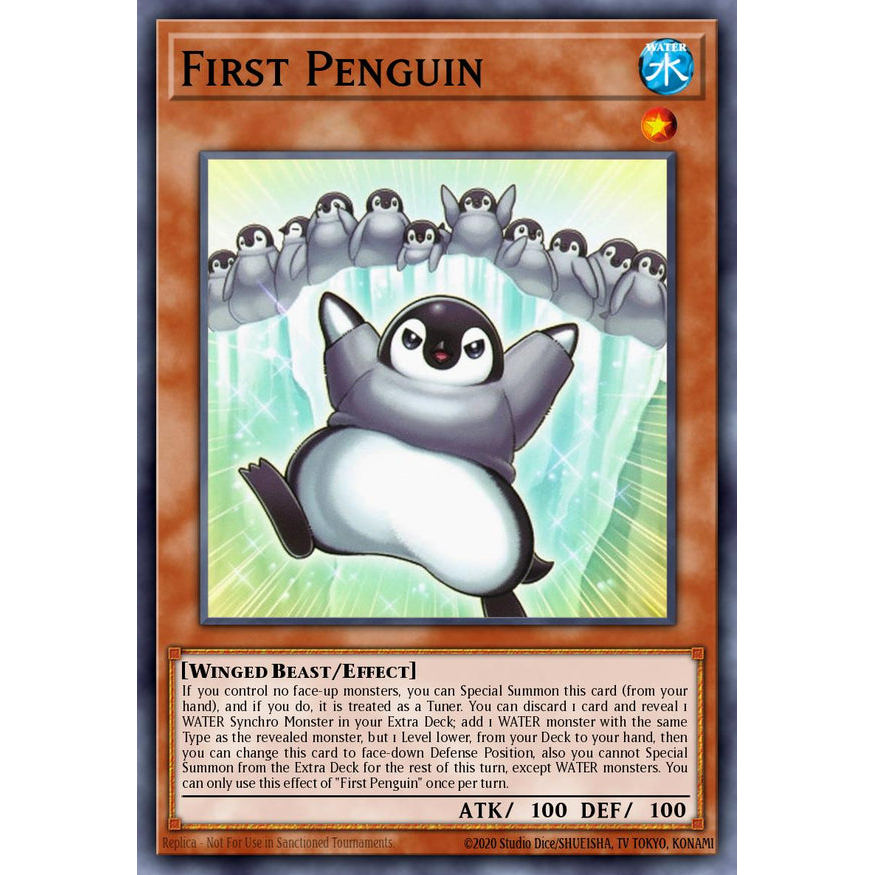 [Yugioh Funny Shop] การ์ด 1 ใบ BPRO-EN030 - First Penguin - Common - Burst Protocol