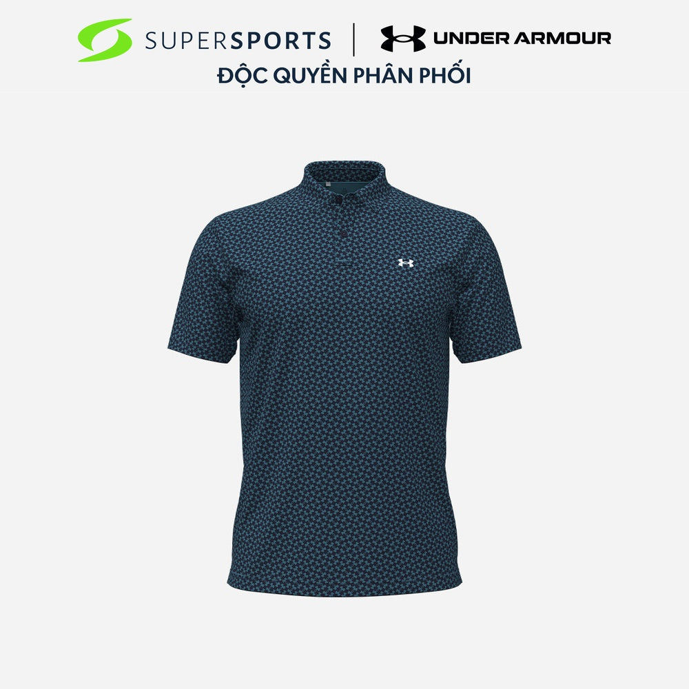 UNDER ARMOR UNDER ARMOUR เสื้อโปโลผู้ชายพิมพ์ลาย Under ARMOUR T2G - 6012304-413