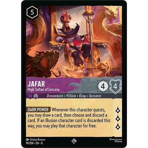 Disney Lorcana ~Reign of Jafar~ Jafar - ซัลตันสูงของลอคาน่า (74/04)