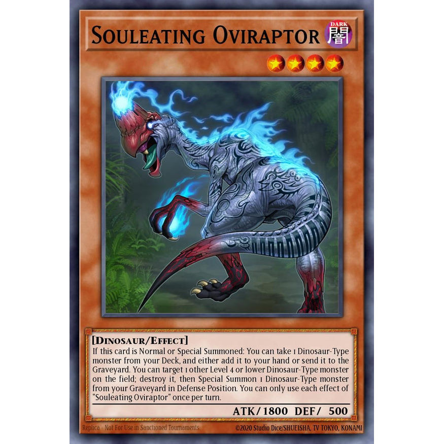 [Yugioh Funny Shop] การ์ด 1 ใบ RA05-EN011 - Souleat Oviraptor - Collector Rare