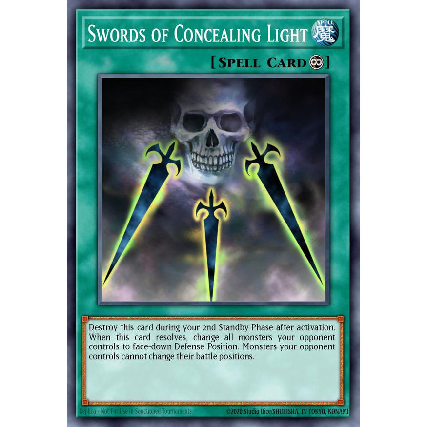 [Yugioh Funny Shop] การ์ด 1 ใบ RA05-EN059 - Swords ofปกปิดแสง - Super Rare - Rarity Collection 5