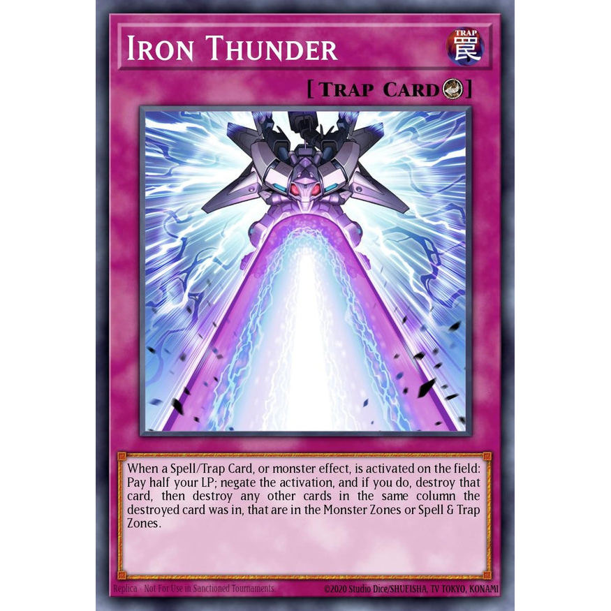 [Yugioh Funny Shop] การ์ด 1 ใบ RA05-EN079 - Iron Thunder - Ultra Rare - Rarity Collection 5