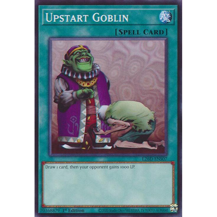[ การ์ด Yugioh ของแท้ ] Upstart Goblin - L26D-ENS07 - ทั่วไป