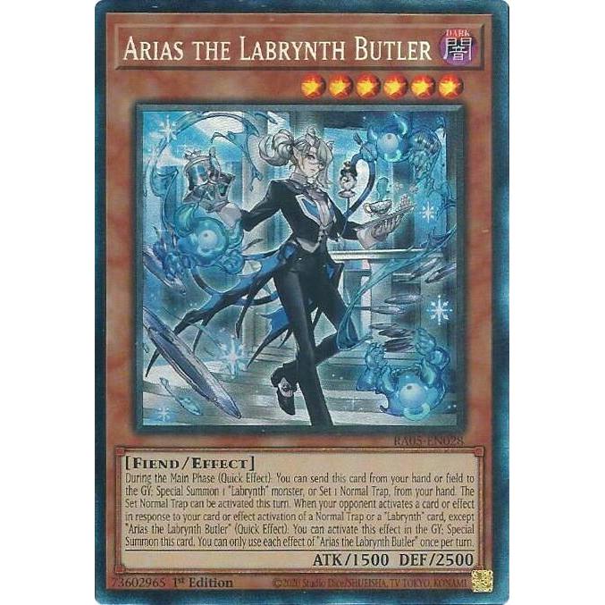 การ์ด Yugioh! - RA05-EN028 - Arias the Labrynth Butler