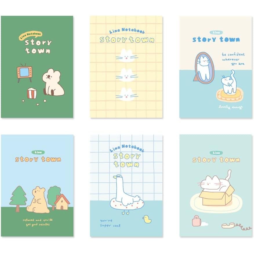 High quality products Directly from Japan Monolike Story Town Afternoon Mini Notebook, 6 Types B-Set