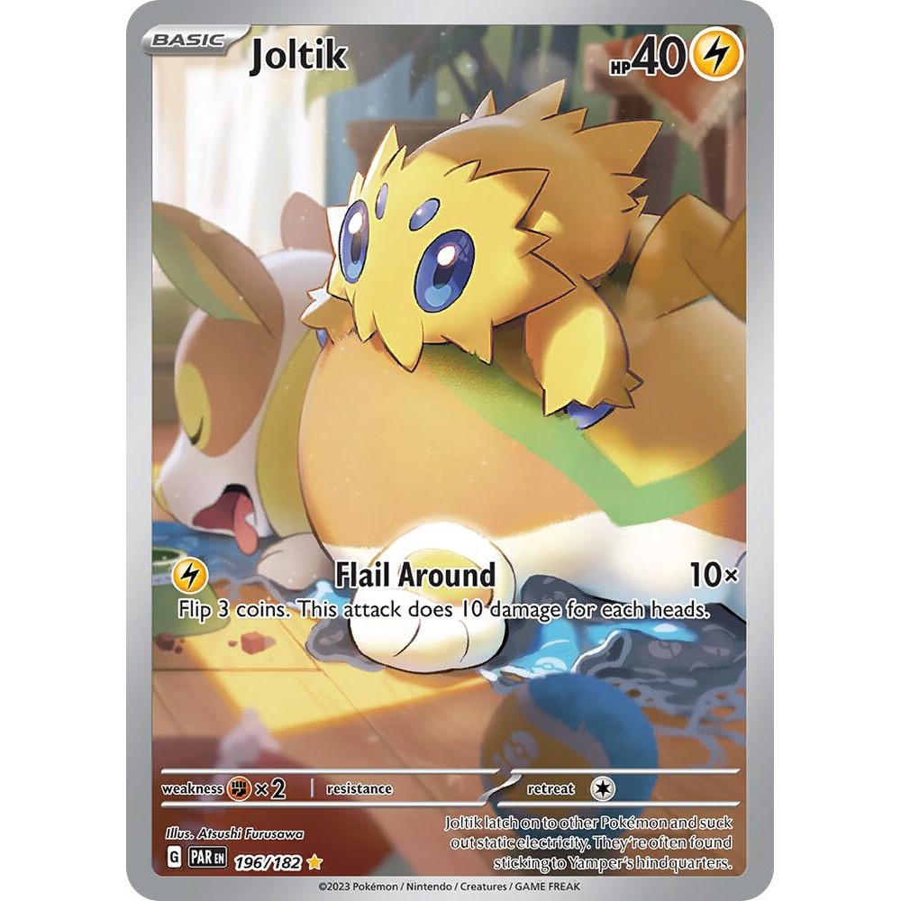 การ์ดโปเกมอน Joltik - 196/182 - SV04: Paradox Rift (PAR)