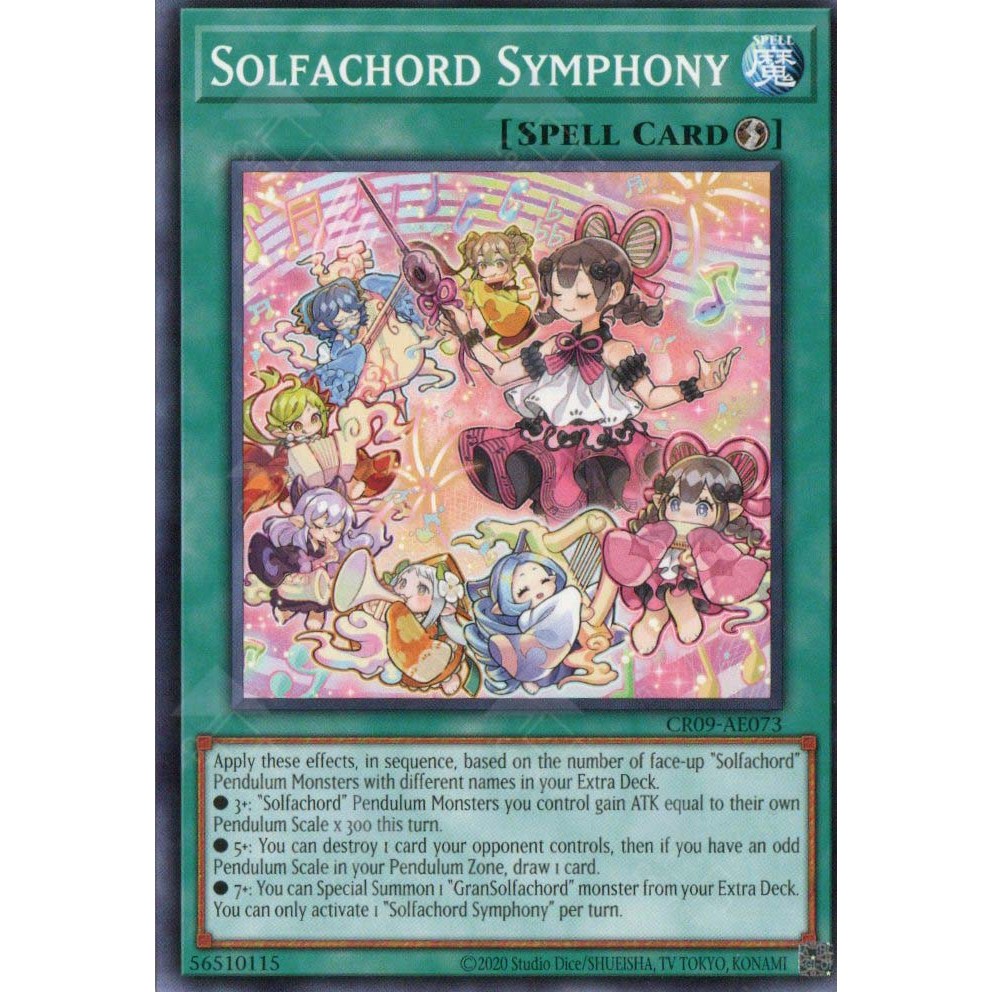 [ การ์ด Yugioh ของแท้ ] CR09-AE073 Solfachord Symphony - ทั่วไป