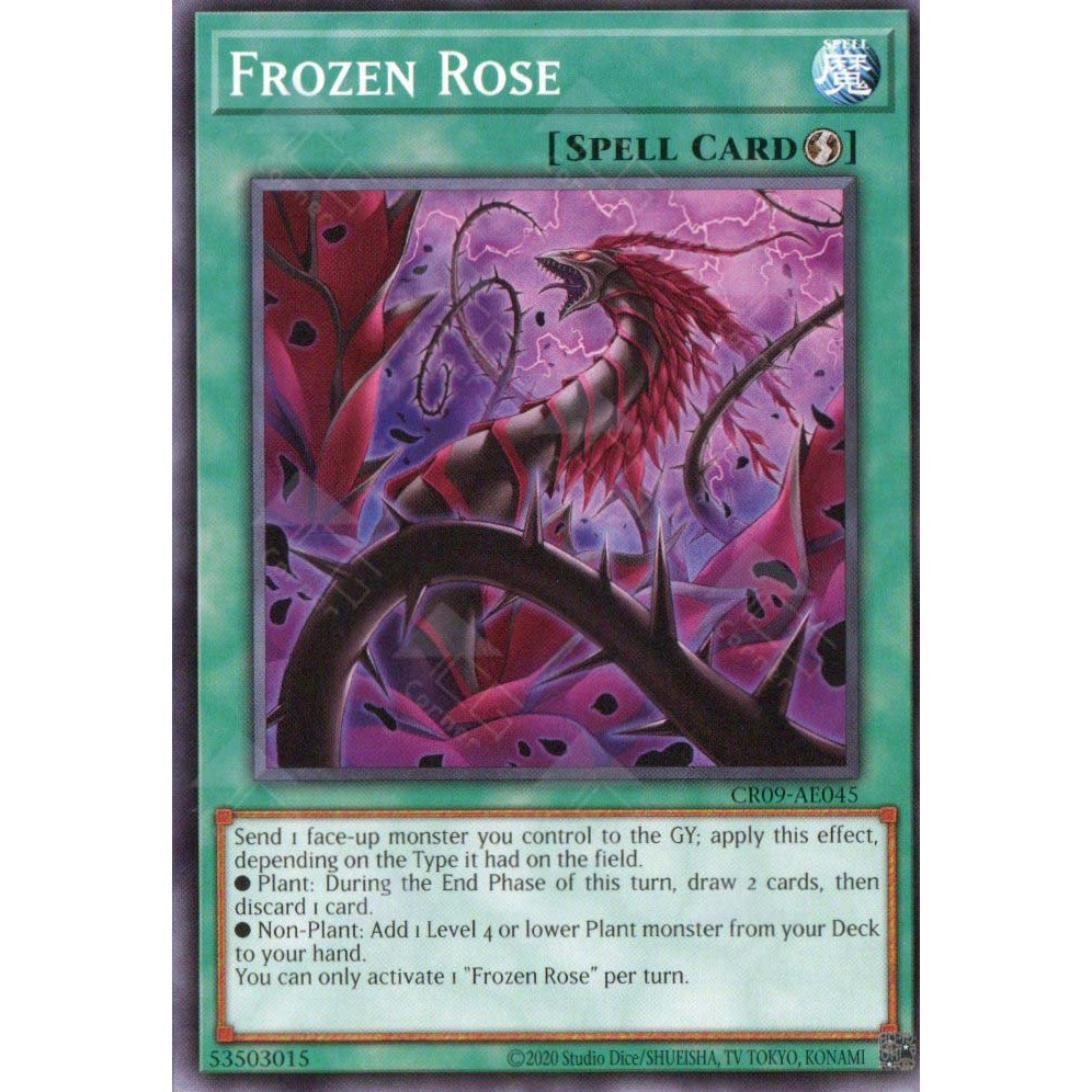 การ์ด Yugioh! - CR09-AE045 - Frozen Rose