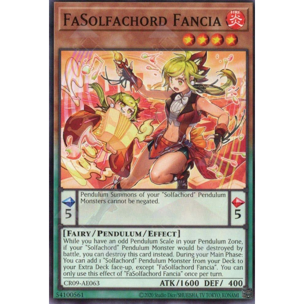 การ์ด Yugioh! - CR09-AE063 - FaSolfachord Fancia
