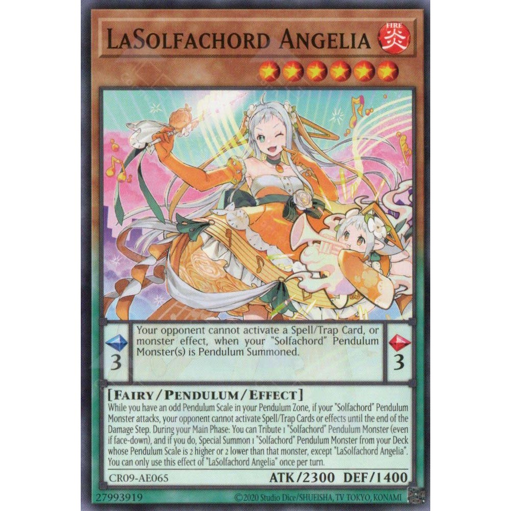 การ์ด Yugioh! - CR09-AE065 - LaSolfachord Angelia