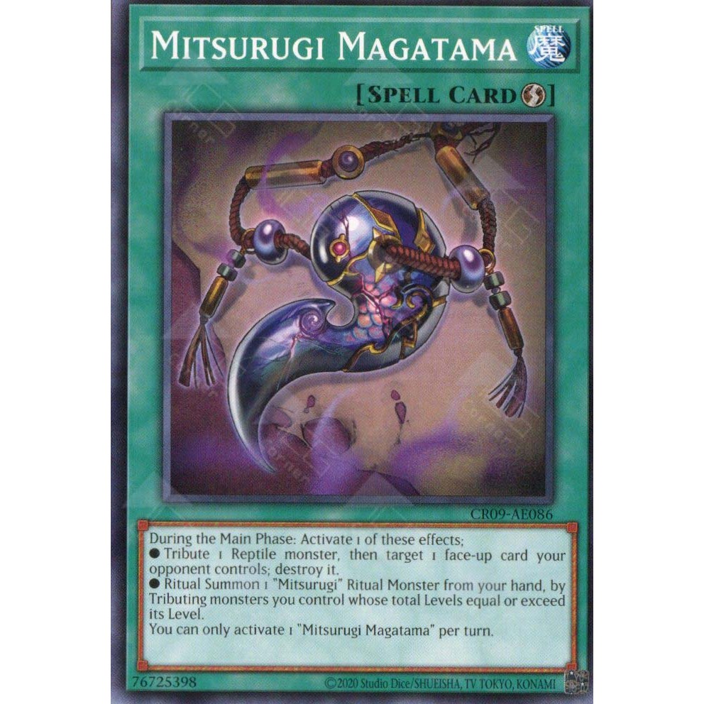 การ์ด Yugioh! - CR09-AE086 - Mitsurugi Magatama