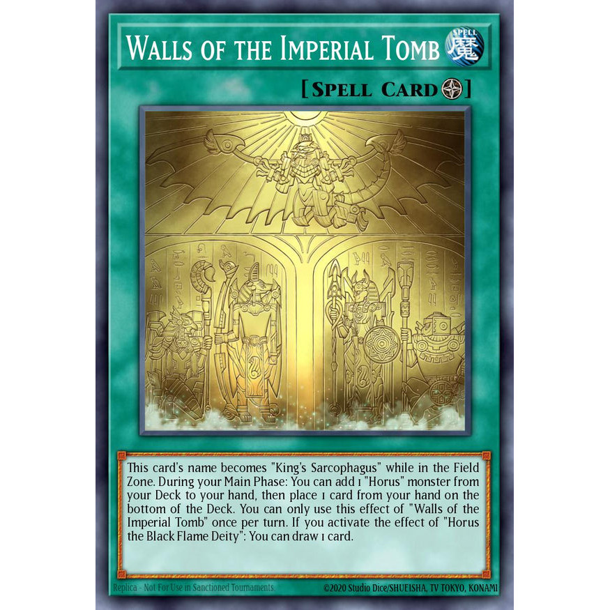 [Yugioh Funny Shop] การ์ด 1 ใบ MP25-EN168 - Walls of the Imperial Tomb - Ultra Rare