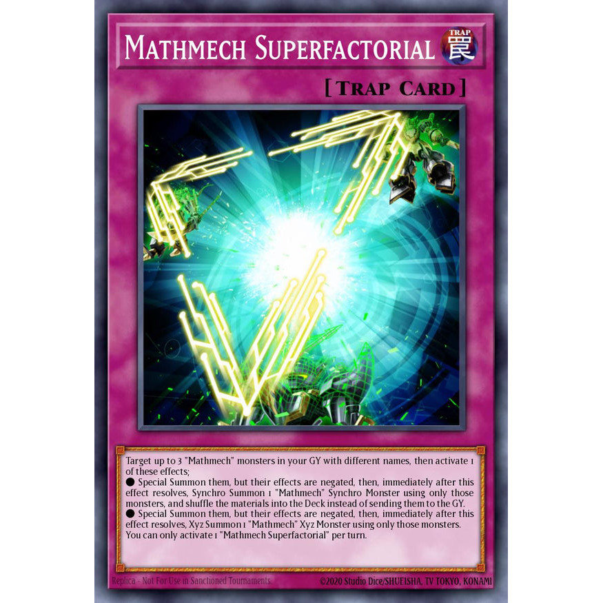 [Yugioh Funny Shop] การ์ด MP25-EN287 - Mathmech Superfactorial - Ultra Rare