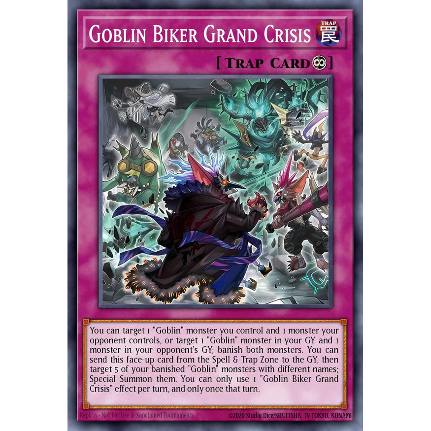 [Yugioh Funny Shop] การ์ด 1 ใบ MP25-EN428 - Goblin Biker Grand Crisis - ทั่วไป