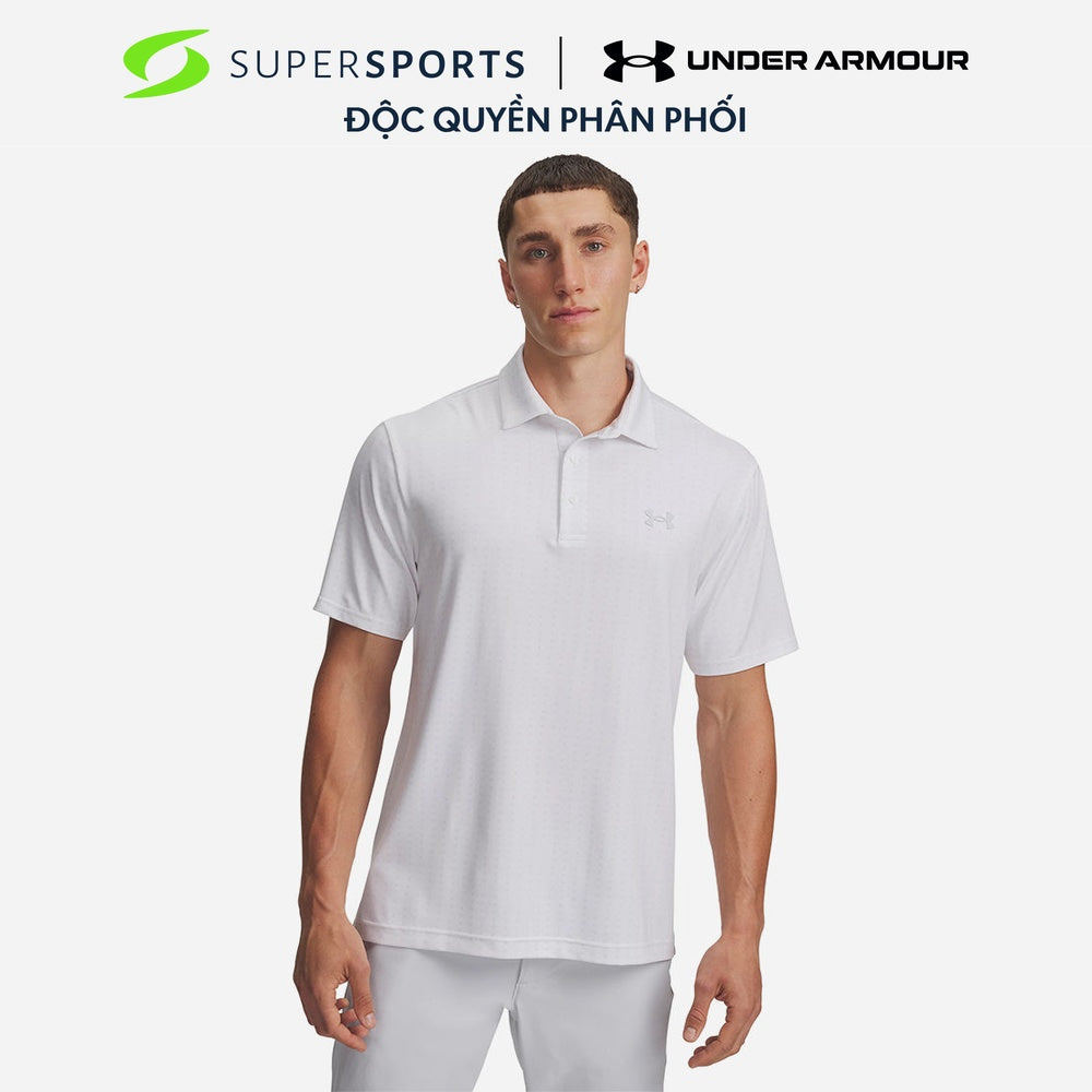UNDER ARMOR UNDER ARMOUR Under ARMOUR Playoff 3.0 เสื้อโปโลผู้ชายพิมพ์ลาย - 1378677-119