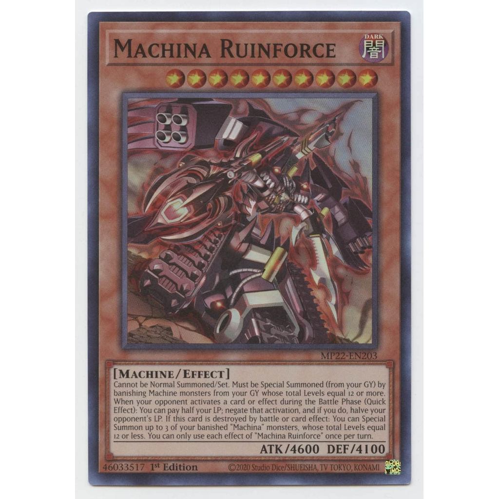 การ์ด Yugioh! - MP22-EN203 - Machina Ruinforce